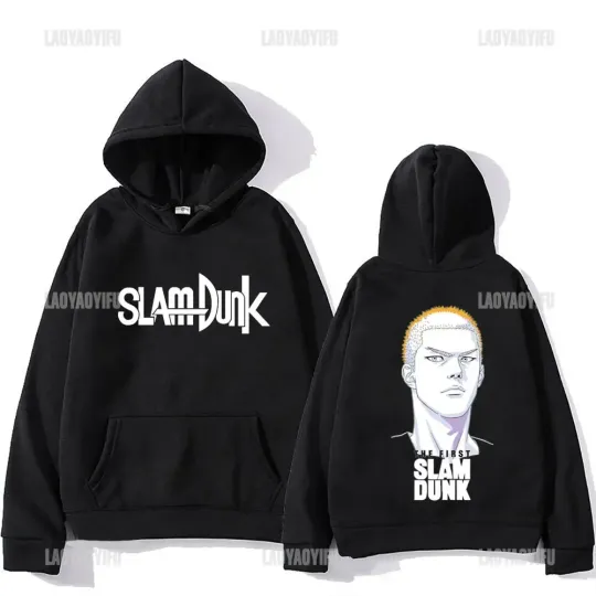 Discover Anime The First Slam Dunk Graphic Hoodies Cosplay Harajuku Men Women Pullover Sakuragi Hanamichi Autumn Warmth