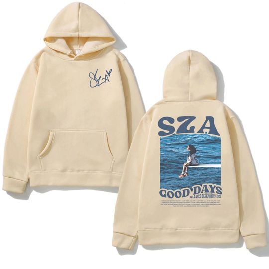 Discover SZA Music Album SOS Men's Hoodie Women's Fashion Simple Long sleeved Pullover Street Trend Hip Hop Harajuku Large Y2k