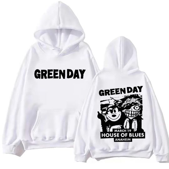 2024 Green Day Hoodie Harajuku  Pullover Tops Man Woman Fans Gift