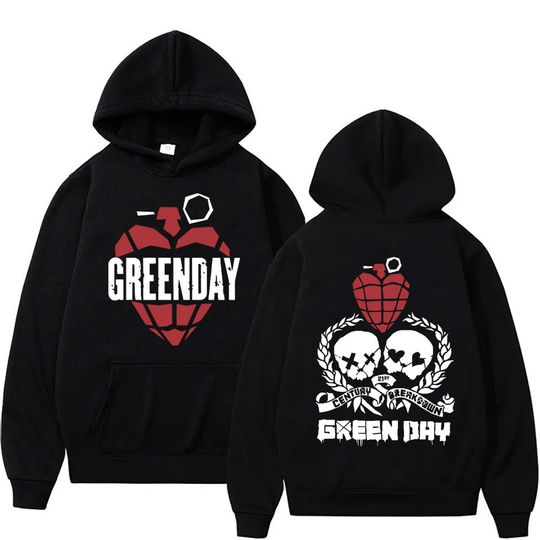 Limited Punk Band Green Day Hoodie Men Gothic Rock Male Hip Hop Casual Hoodies Classic Vintage Streetwear