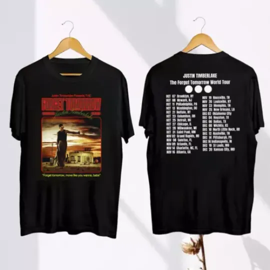 Discover 2024 Justin Timberlake Tour Shirt, Forget Tomorrow World Tour 2024