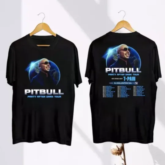 Discover Pitbull Party After Dark Tour 2024 T-Shirt, Pitbull 2024 Concert Shirt