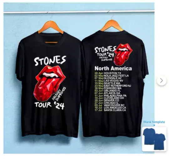 Discover 2024 Men T Shirt Casual The Rolling Tour 2024 Stone T-shirt