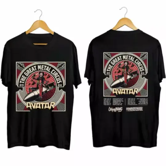 Discover Avatar The Greatest Metal Circus Tour 2024 Shirt, Avatar Band Fan Shirt