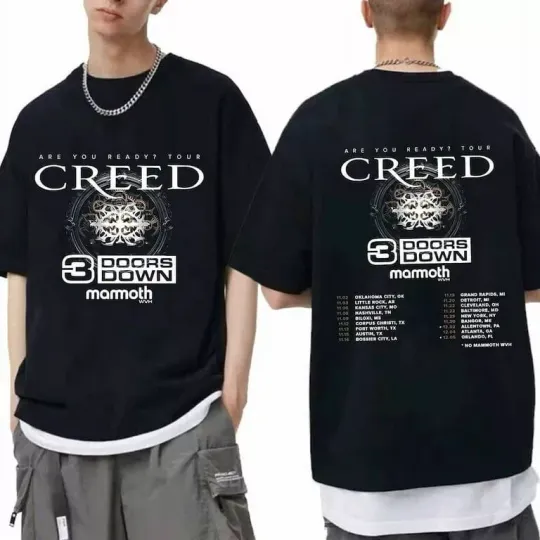 Discover Creed 2024 Tour Shirt, Are You Ready Tour  Shirt