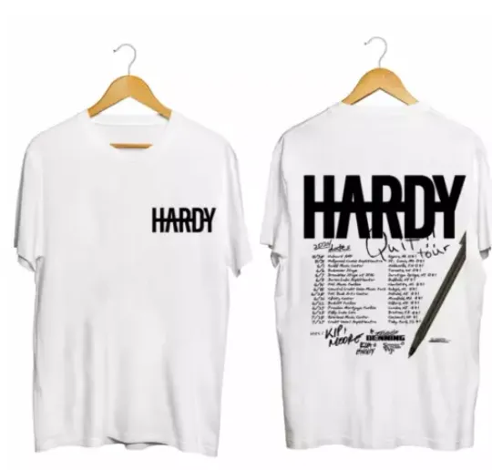 Discover Hardyy 2024 Quit!! Tour Shirt, Hardyy Fan Shirt, Hardyy 2024 Concert Shirt