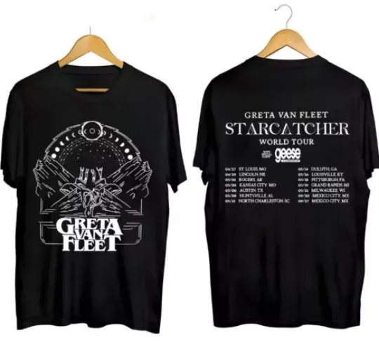 Discover Greta Van Fleet Starcatcher World Tour 2024 T-Shirt