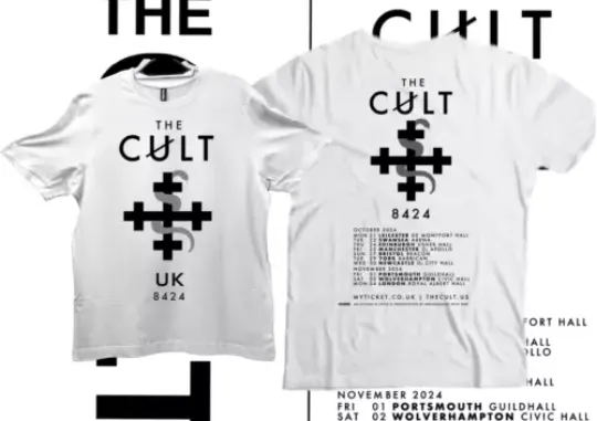Discover The Cult UK 2024 Tour T-shirt