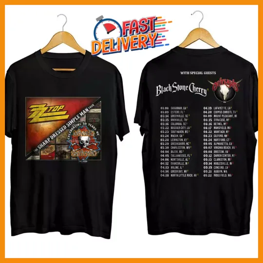 Discover Lynyrd Skynyrd ZZ Top Tour 2024 Shirt, World Tour 2024 t-shirt
