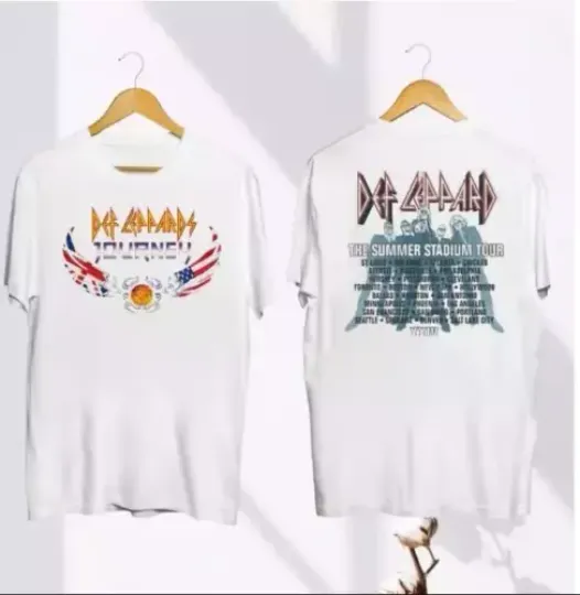 Discover new toyr 2024 2024 Summer Stadium Tour Def Leppard And Journey Shirt