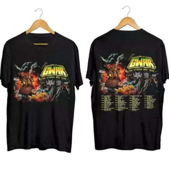 Discover GWAR 2024 Tour Shirt, GWAR Band Fan Shirt, The Stoned Age Tour 2024 Shirt