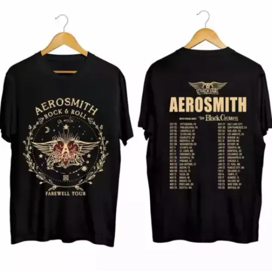 Discover Aerosmith 2024-2025 North American Farewell Tour Shirt, Concert Shirt