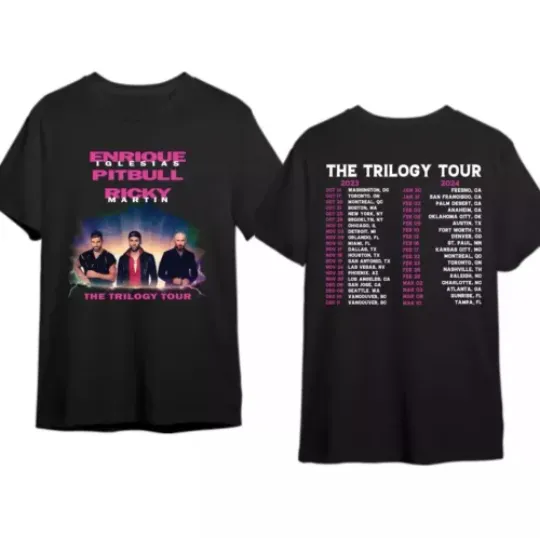 Discover Ricky Martin And Pitbull The Trilogy Tour 2023  2024 Shirt