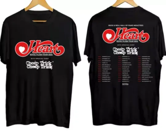 Discover Heart 2024 Tour Shirt, Heart Band Fan Shirt,Shirt