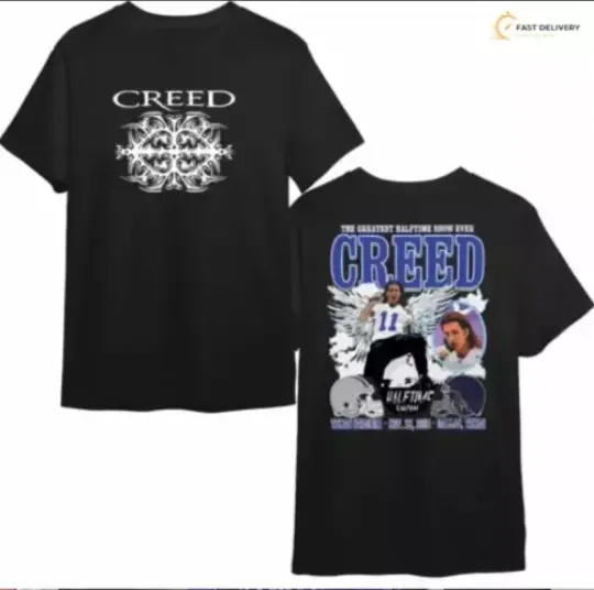 Discover Tour 2024 The Greatest Halftime Show Ever Creed Shirt,  Music Concert Shirt