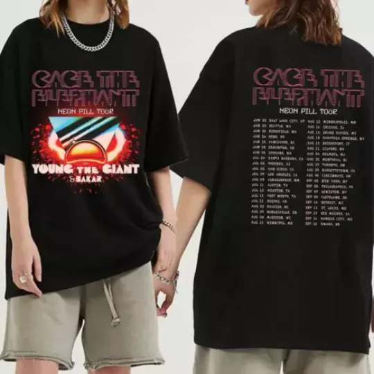 Cage the Elephant - Neon Pill Tour 2024 Shirt, Cage the Elephant Fan Shirt