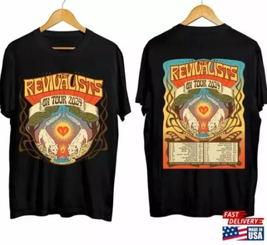Discover The Revivalists 2024 Tour Shirt, Band Fan Concert Shirt
