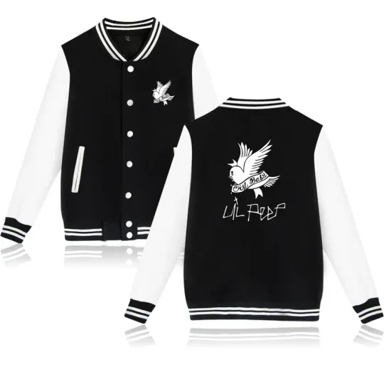 New European style jacket coat College Lil Peep jackets winter men/women casual fashion streetwear baseball Jersy