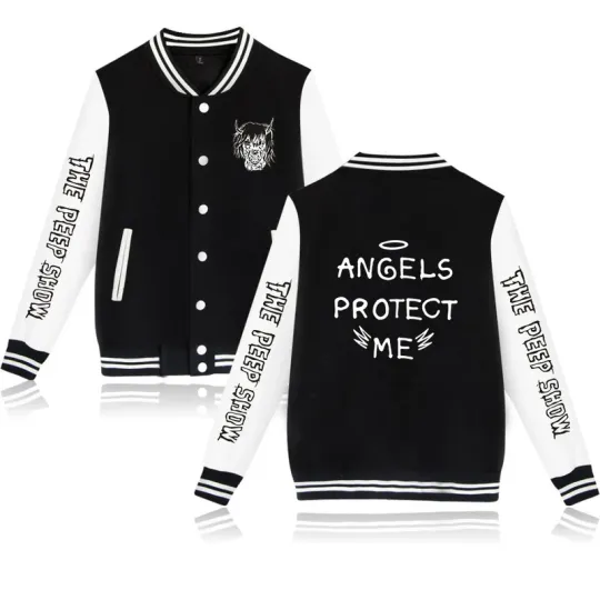 Casual Harajuku long sleeve Lil Peep baseball jacket tops women/men clothes print