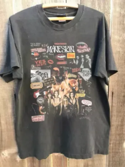 Discover Maneskin T-shirt, Tour 2024 Gift for Men Women Unisex T-Shirt