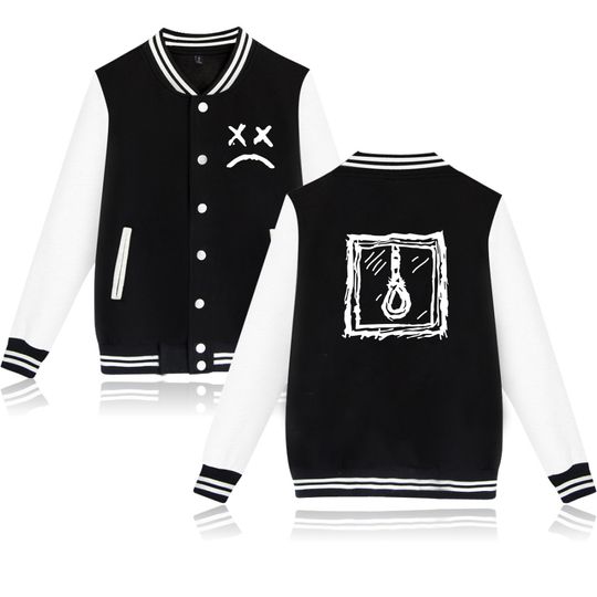 Lil Peep Jackets Men/women Autumn Winter Solid Baseball Jacket Lil Peep Hipster Big Size 4XL Outwear Tracksuits Jersy Coat