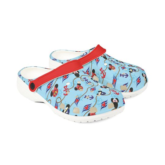 Discover Set Sail with Mickey & Minnie: Disney Cruise Line EVA Foam Clogs (AOP).