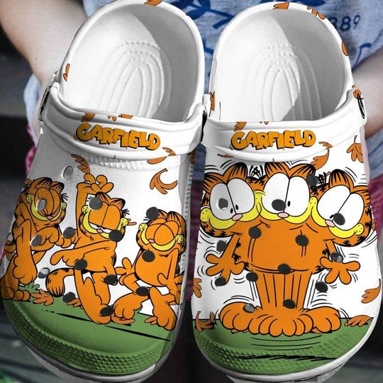 Garfield Cat Clogs, Garfield Sandals, Personalized Slippers For Kid Adult, Funny Sandals Shoes, Comfortable Sandals Slippers