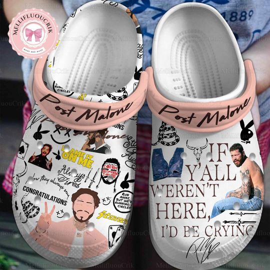 Cowboy Post Clogs, Post Malone Shoes, Malone Music The Album Merch, Country Music, Posty Go Sandals, Had Some Help Shirt, Gift For Fan