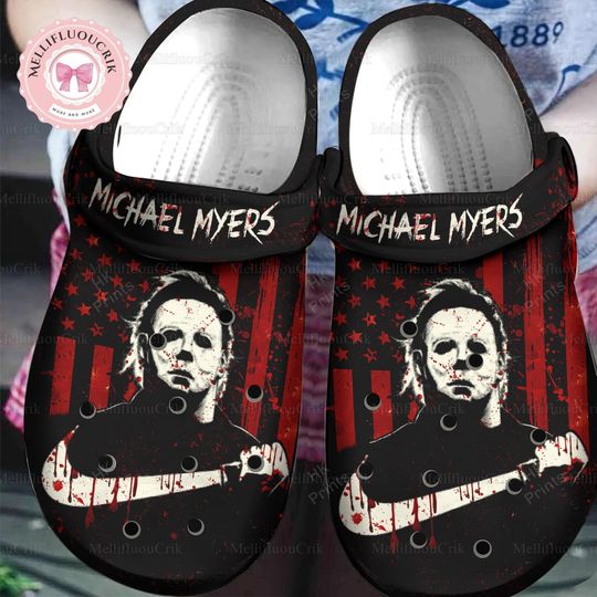 Discover Halloween Michael Myers Clogs, Michael Myers Sandals, Horror Movie Shoes, Spooky Season Vibes Trick Or Treat Merch, Gift For Fan