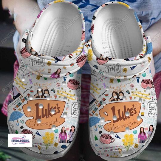 Halloween Gilmore Girl Clogs, Lukes Coffee Sneakers, Stars Hollow Sandals, Lukes Dinner Stars Hollow Slippers, Tv Shoes Movie Gift