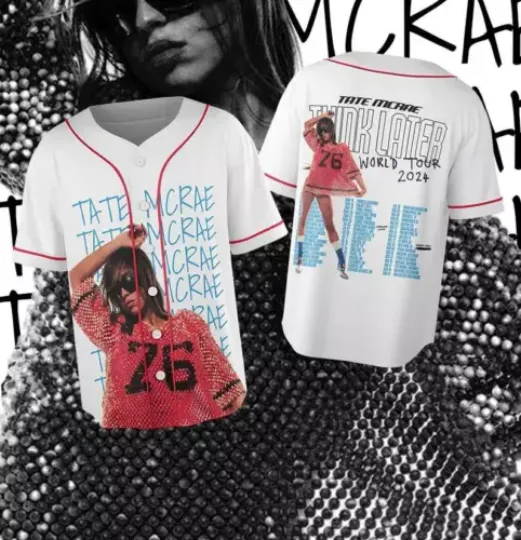 Discover Tate McRae 2024 Tour Jersey, Tate McRae The Think Later World Tour Shirt