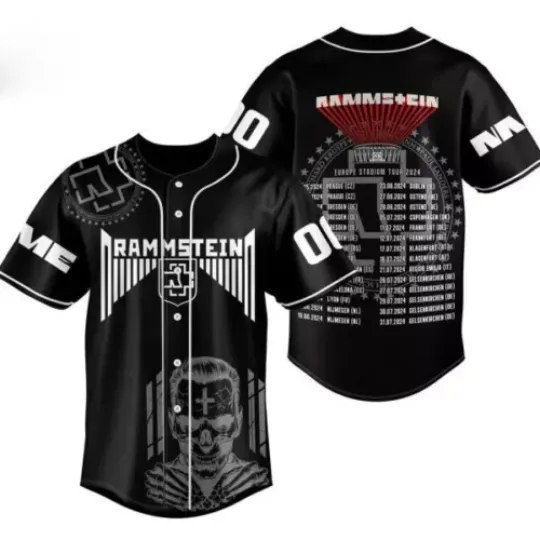 Discover Ramms Europe Stadium Tour 2024 Baseball Jersey
