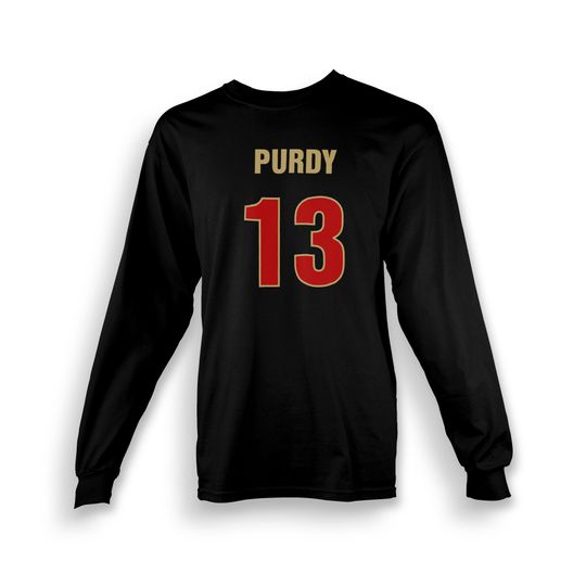 Discover Purdy Youth Long Sleeve T-shirt | 49ers | San Francisco | Brock | Made To Order With Love