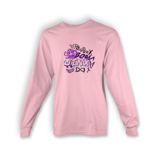 Jinx Adult Long Sleeve T-shirt | Arcane | League of Legends | Made To Order With Love