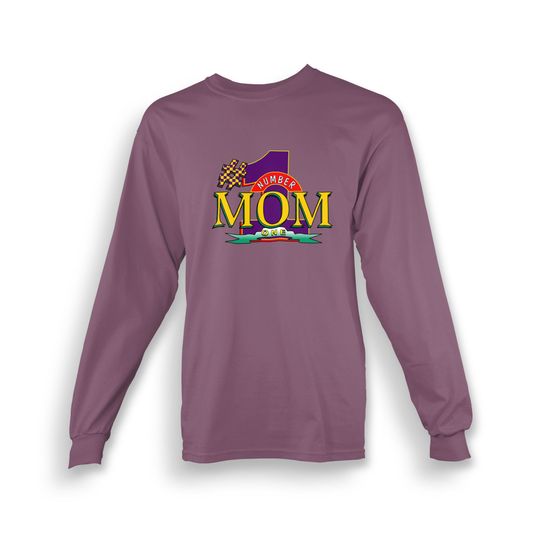 Discover Number 1 Mom Comfort Colors T-shirt Long Sleeve Adult | Gift for Wife | Gift for Mom | Gift for Mother's Day | Made To Order With Love