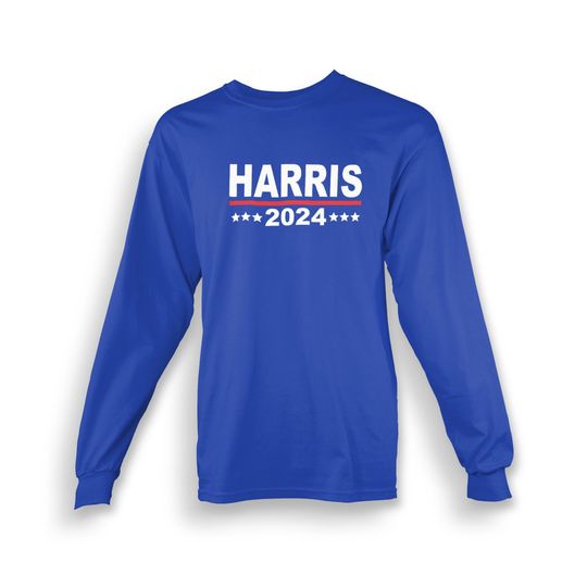 Discover Kamala Harris shirt 2024 Vote Harris T-shirt Harris Long Sleeve tshirt Adult Gift for Her Gift for Him Dad Gift Mom Gift Made To Order