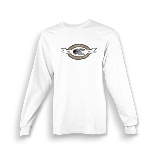 Discover Cicada Tavern T-shirt Long Sleeve Youth | Kids | 2024 Brood XIII x Brood XIX | Gift for Him | Gift for Her | Gift for Birthday