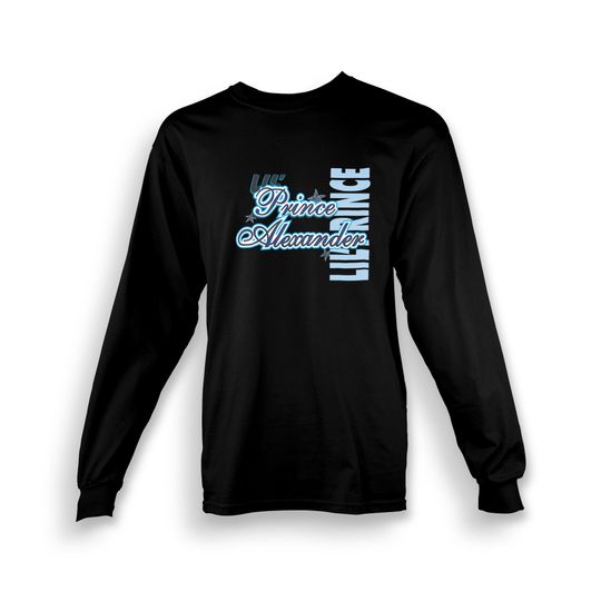 Discover Custom Lil' Prince Personalized Youth Long Sleeve T-shirt | Customized Name | Birthday | Made To Order With Love