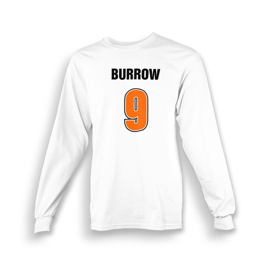 Discover Burrow Youth Long Sleeve T-shirt | Bengals | Cincinnati | Joe | Made To Order With Love