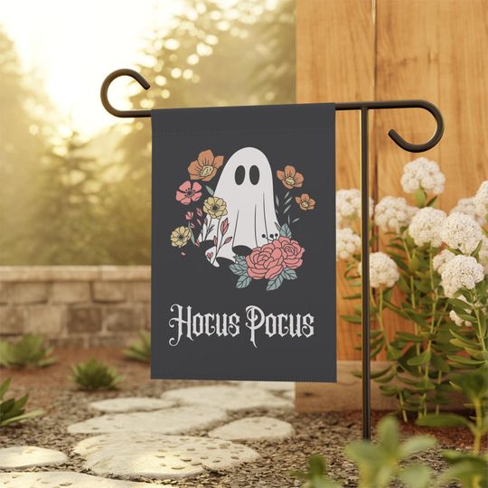 Hocus Pocus Garden Flag, Hocus Pocus yard decor, Spooky Season Flag