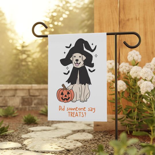 Discover Cute Dog Halloween Garden Flag