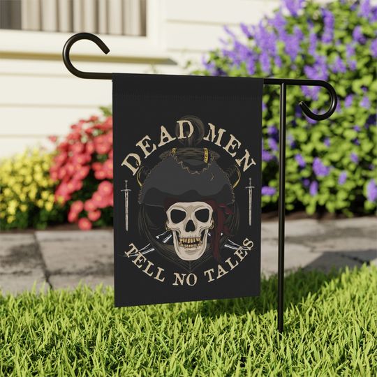 Discover Pirate Skull Yard Flag, Halloween Skull Decor, Pirate Quotes Sign