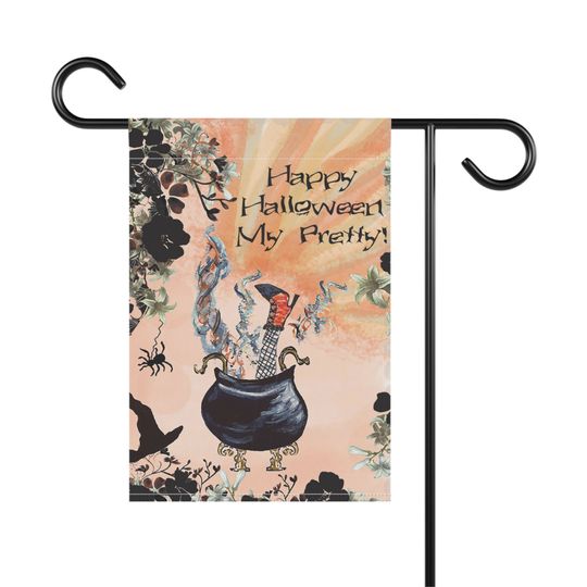 Discover Halloween Garden Flag | Witch Halloween Flag | Halloween House Banner
