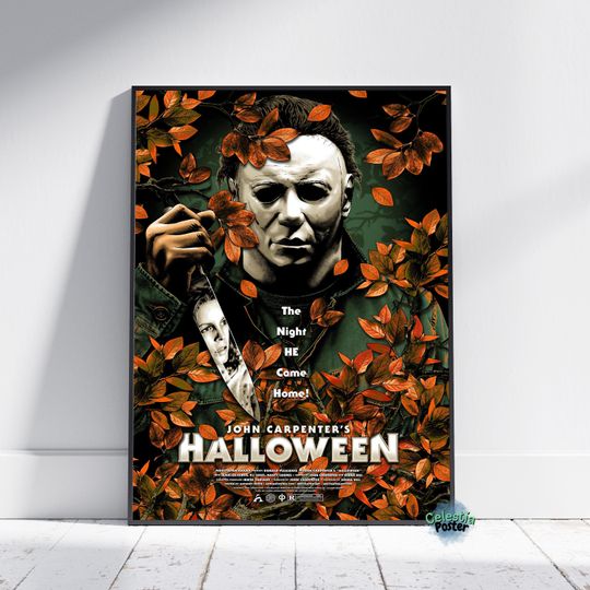 Discover Halloween Poster, Loomis Wall Art, Rolled Canvas Print, Gift Movie Poster