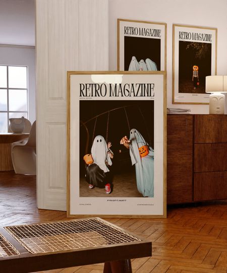 Discover RETRO MAGAZINE Poster Printable, Aesthetic Poster, Magazine Poster, Trendy Retro Wall Art