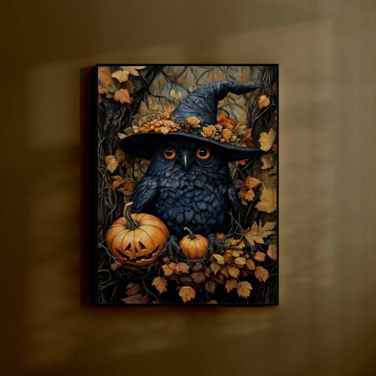 William Morris Halloween Printable Wall Art Digital Vintage Wall Decor