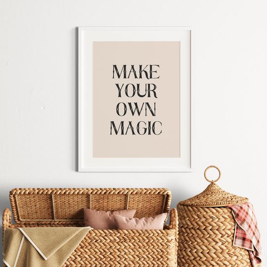 Discover Halloween Poster, Fall Decor, Make Your Own Magic Print, Halloween Decor