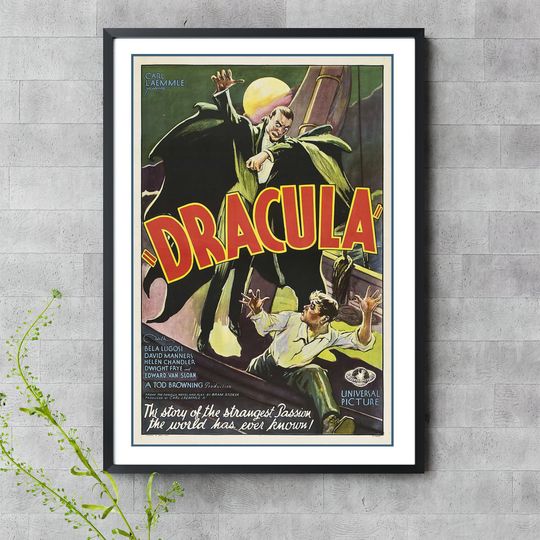 Discover Dracula | Vintage Horror Movie Poster | Classic Horror Movie, Horror Movie Decor