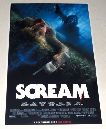 Discover Scream Alternate (Wes Craven) 1996 Horror Film Poster Drew Barrymore