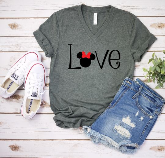 Minnie Mouse Love t shirt - Disney Trip Matching Shirts - Minnie Mouse Valentines Day